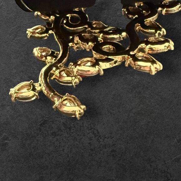 INC International Concepts Gold-Tone Multicolor Holiday Lights Linear Earrings - Picture 2 of 4